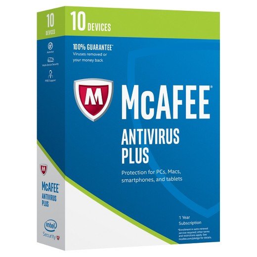 McAfee AntiVirus Plus - 1 year - 10 PC- Global - [KEYCODE]