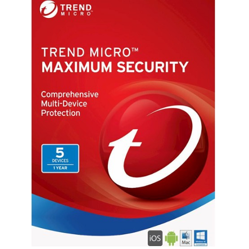 Trend Micro Maximum Security (2019) - 1-Year / 5-Devices