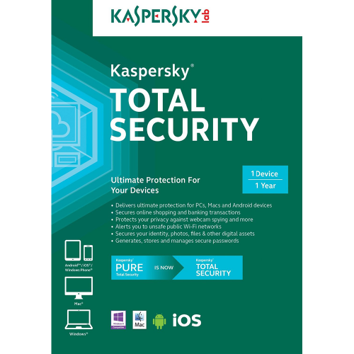 Kaspersky Total Security 2019 - 1-Year / 1-Device